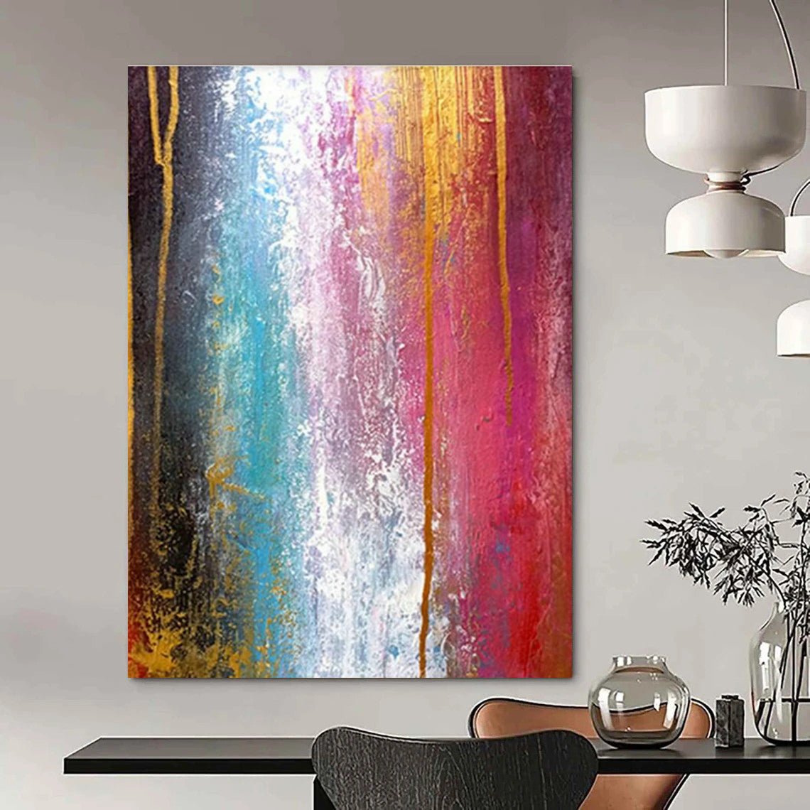 Giant Customizable Handmade Abstract Canvas for Wedding Chapels  DLZ0002