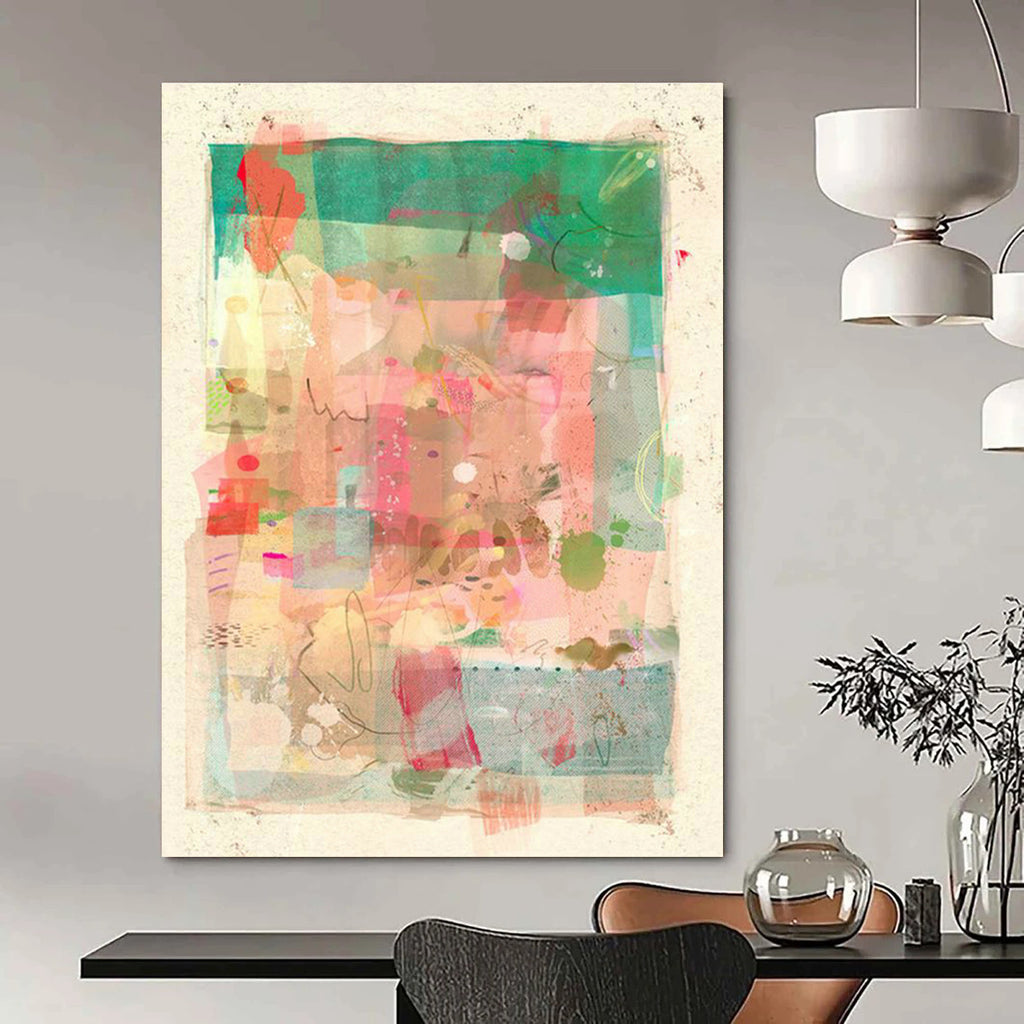 Monumental Large Custom Hand-Painted Abstract Painting - Majestic Decor for Concert Halls  DLZ0171