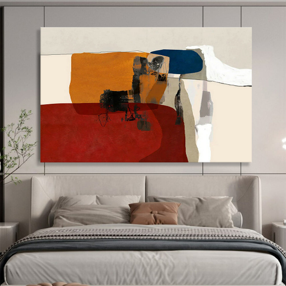 Large-Size Custom Abstract Hand Painting for Quincea帽era Hall DLZ2741