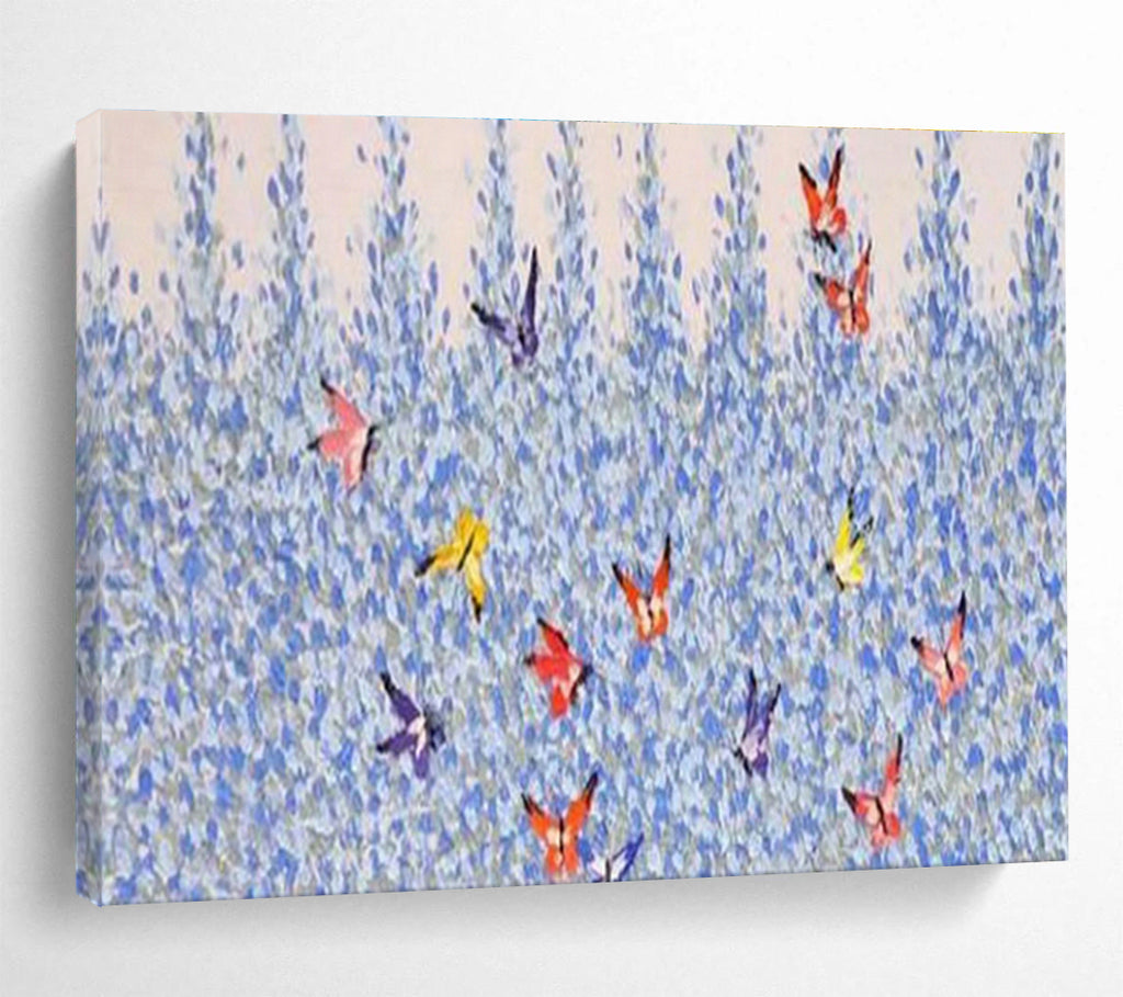 Customized Large Abstract Hand Painting for Antarctic Marine Microbial Fuel Cell Research Station DLZ3043