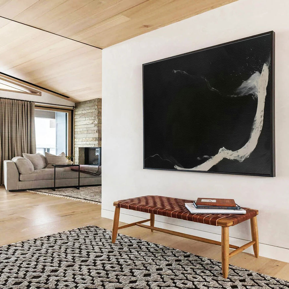 Custom-Made Vertical Forest Building Large Abstract Hand Painting DLZ2526