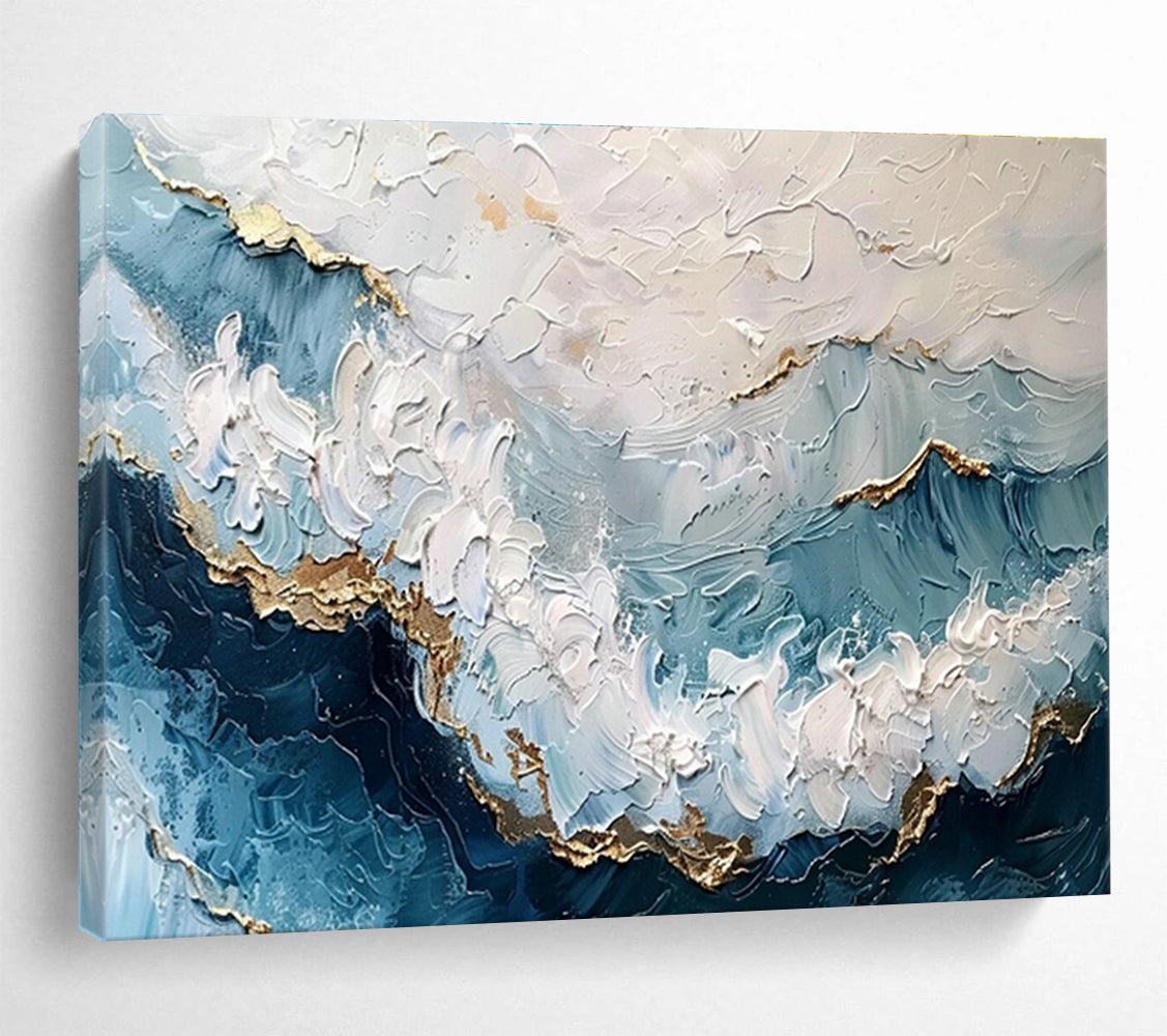 Customized Large-Scale Abstract Hand Painting for Martial Arts Dojo DLZ2731