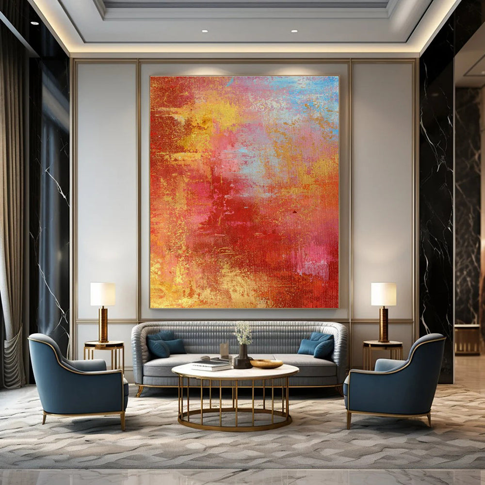 Big Custom Handmade Abstract Artwork for Coin Collecting Clubs  DLZ0021