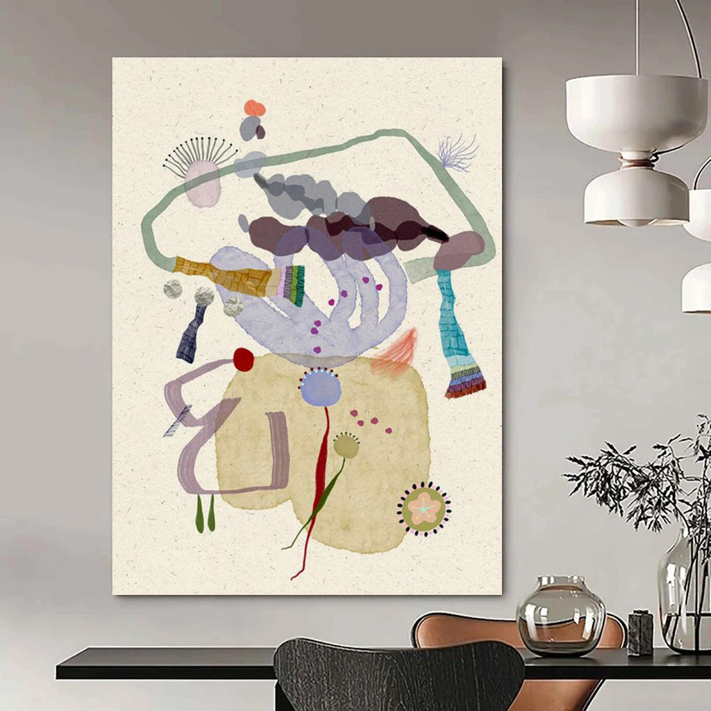 Extra Large Custom Handmade Abstract Painting for Cryptocurrency Trading Clubs  DLZ0092