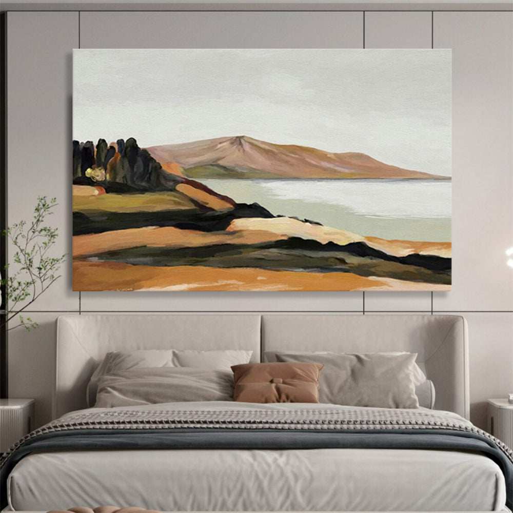 Oversized Custom Hand-Painted Abstract Art for Antarctic Marine Food Web Dynamics Research Base DLZ3113