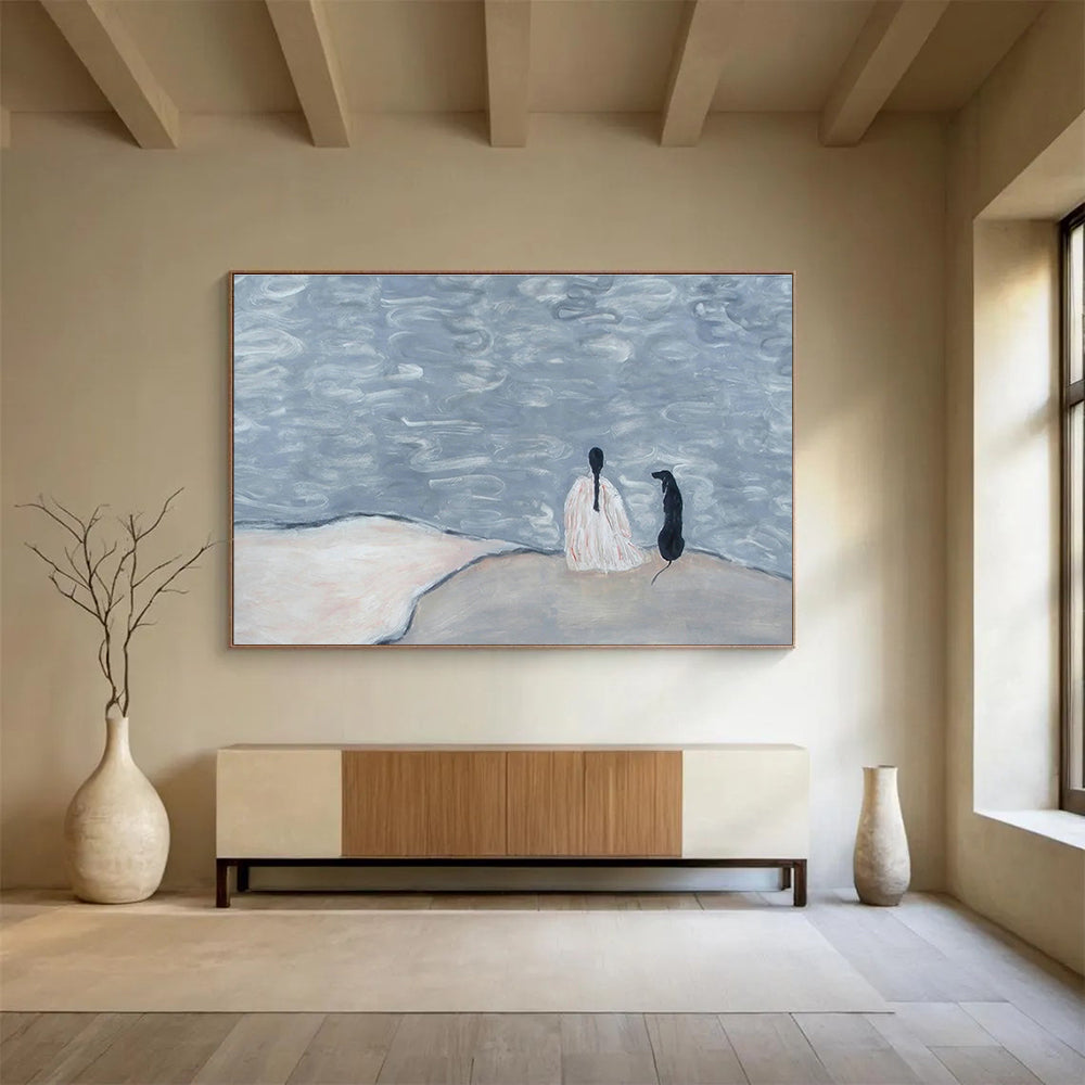 Custom-Made Giant Abstract Hand Painting for Riverboat Casino Grand Ballroom DLZ2807