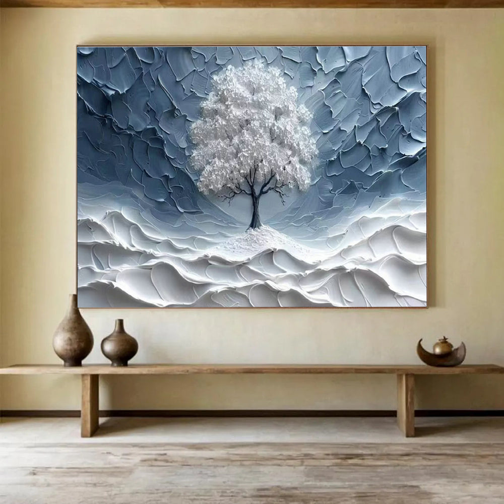 Custom Giant Abstract Hand Painting for Vertical Urban Farming Automated Plant Pollination System Development Lab DLZ3213