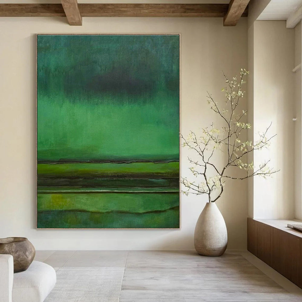 Large Custom Hand-Painted Abstract Canvas - Artistic Harmony for Feng Shui - Inspired Homes  DLZ0288