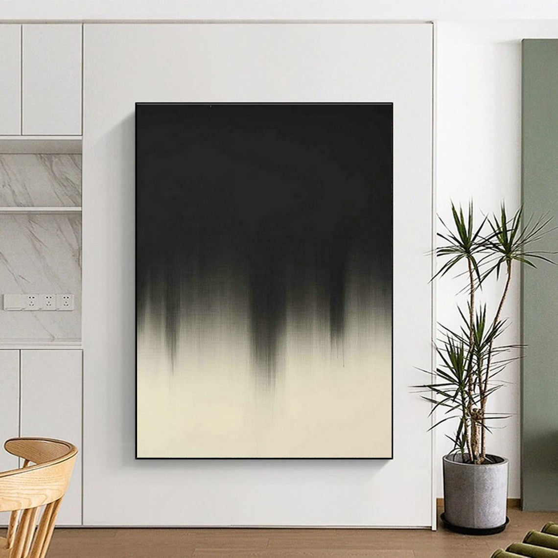 Enormous Custom Hand-Painted Abstract Painting - Artisanal Spirit for Handmade Soap Boutiques  DLZ0249