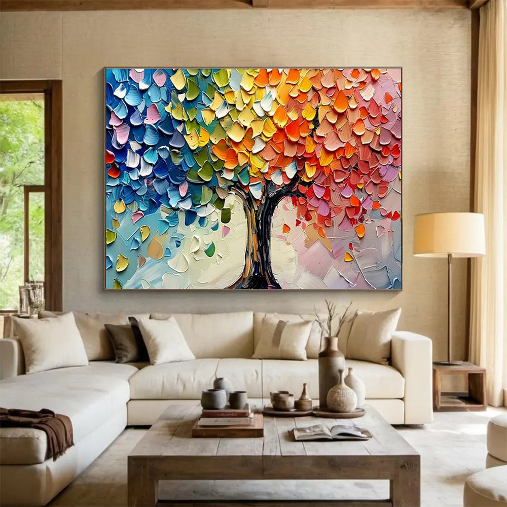 Customized Large-Scale Abstract Hand Painting for Arctic Tundra Bird Habitat Fragmentation and Connectivity Restoration Institute DLZ3182