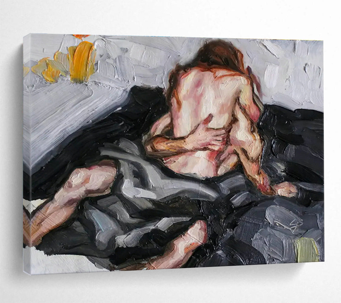 Oversized Custom Hand-Painted Abstract Art for Antarctic Marine Microbial Research Lab DLZ2997