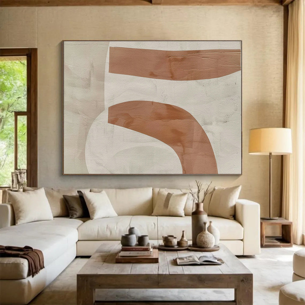 Oversized Custom Hand-Painted Abstract Art for Solar-Powered Desalination Plant DLZ2972