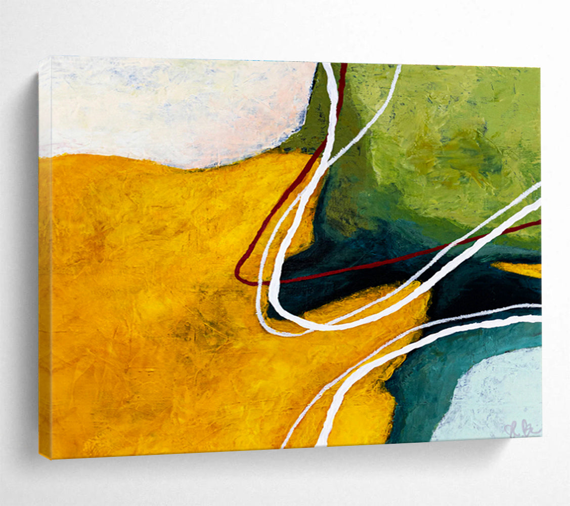 Oversized Custom Hand-Painted Abstract Art for High-Altitude Glider Airport Terminal DLZ2935