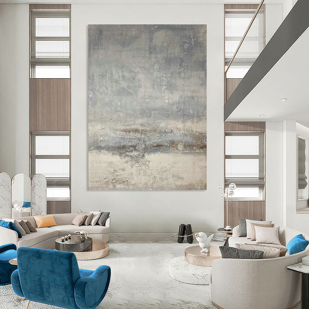 Gigantic Custom Hand-Painted Abstract Art - Stunning Decor for Cruise Ship Lobbies  DLZ0199