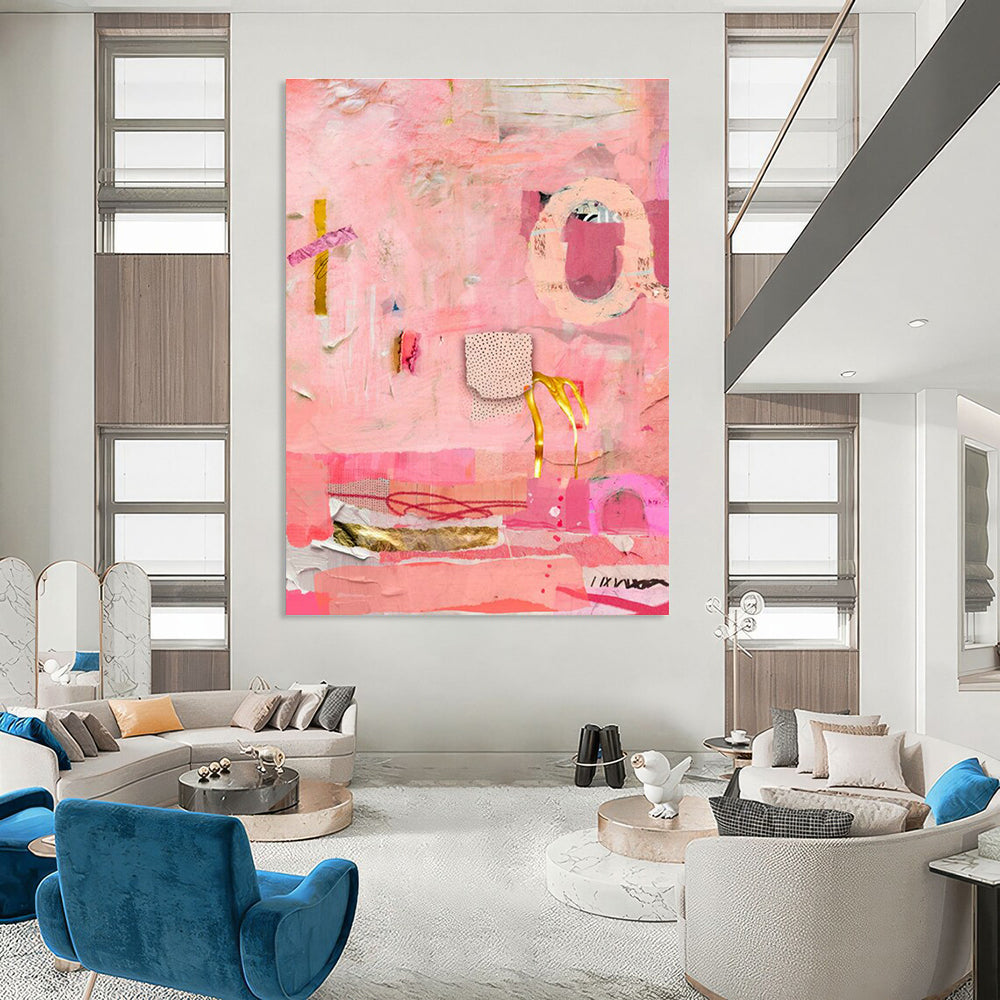 Huge Customizable Handmade Abstract Wall Art for Organic Winery Tasting Rooms  DLZ0087