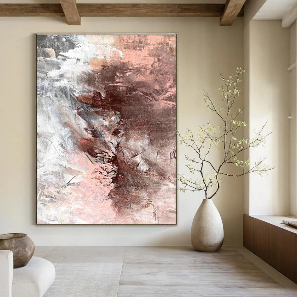 Massive Customizable Hand-Painted Abstract Canvas for Stamp Collecting Exhibitions  DLZ0022