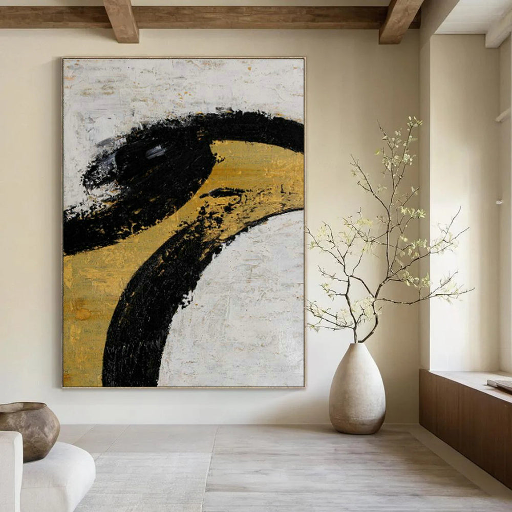 Oversized Customizable Handmade Abstract Canvas for Traditional Calligraphy Schools  DLZ0039