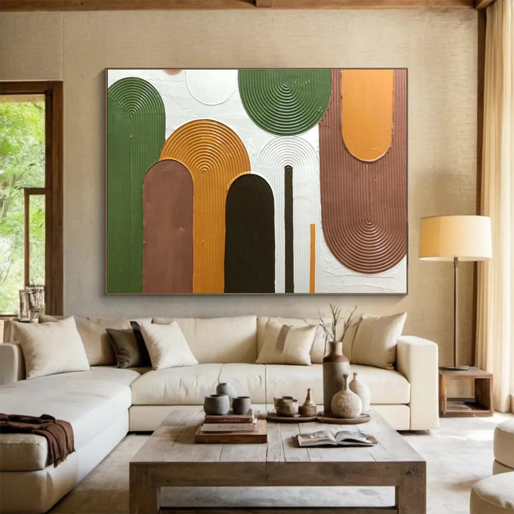 Oversized Custom Abstract Hand Painting for Mars Rover Assembly Cleanroom DLZ2977