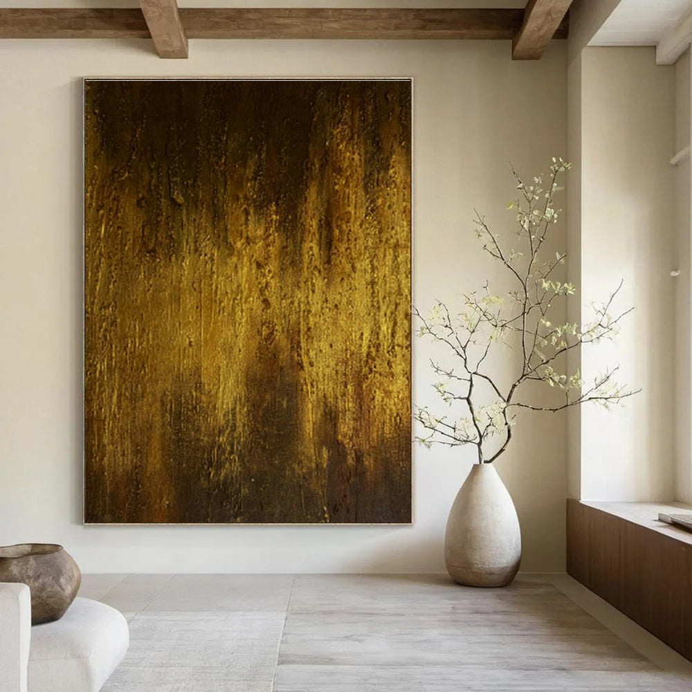 Immense Custom Hand-Painted Abstract Art for Historic Lighthouse Keepers' Quarters  DLZ0031