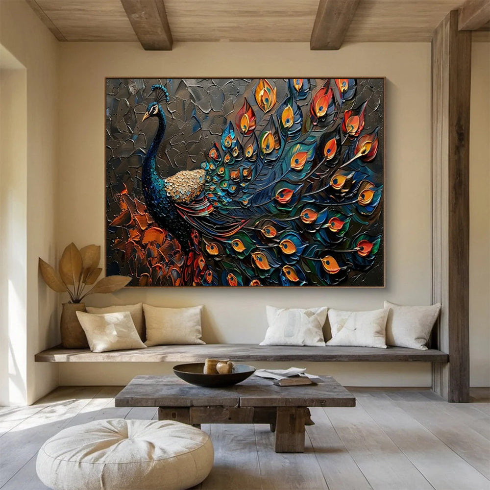 Large Custom Abstract Hand-Painted Art for Underwater Cultural Heritage Virtual Reality and 3D Printing Exhibition Center DLZ3191