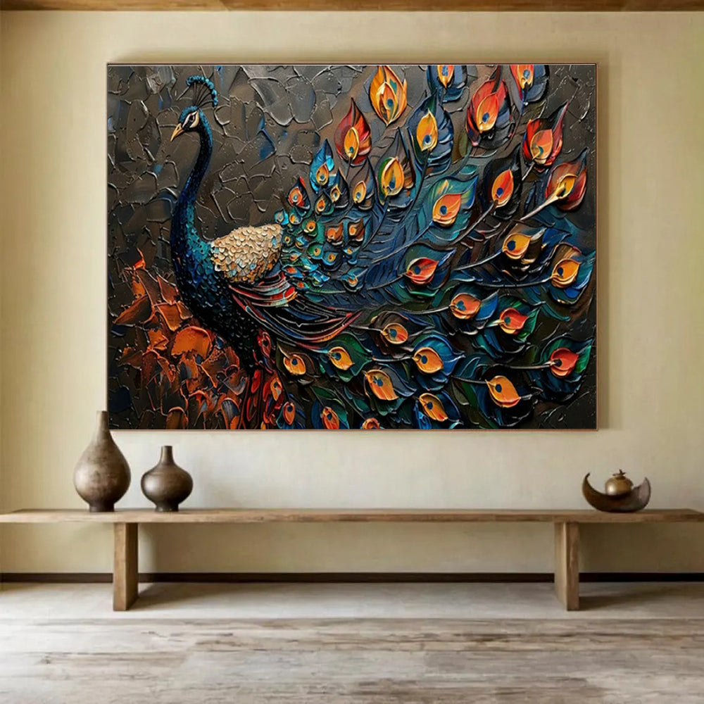 Large Custom Abstract Hand-Painted Art for Underwater Cultural Heritage Virtual Reality and 3D Printing Exhibition Center DLZ3191