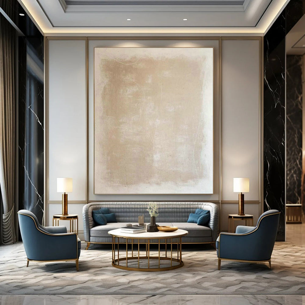 Enormous Custom Hand-Painted Abstract Artwork - Artistic Flair for Calligraphy Studios  DLZ0220