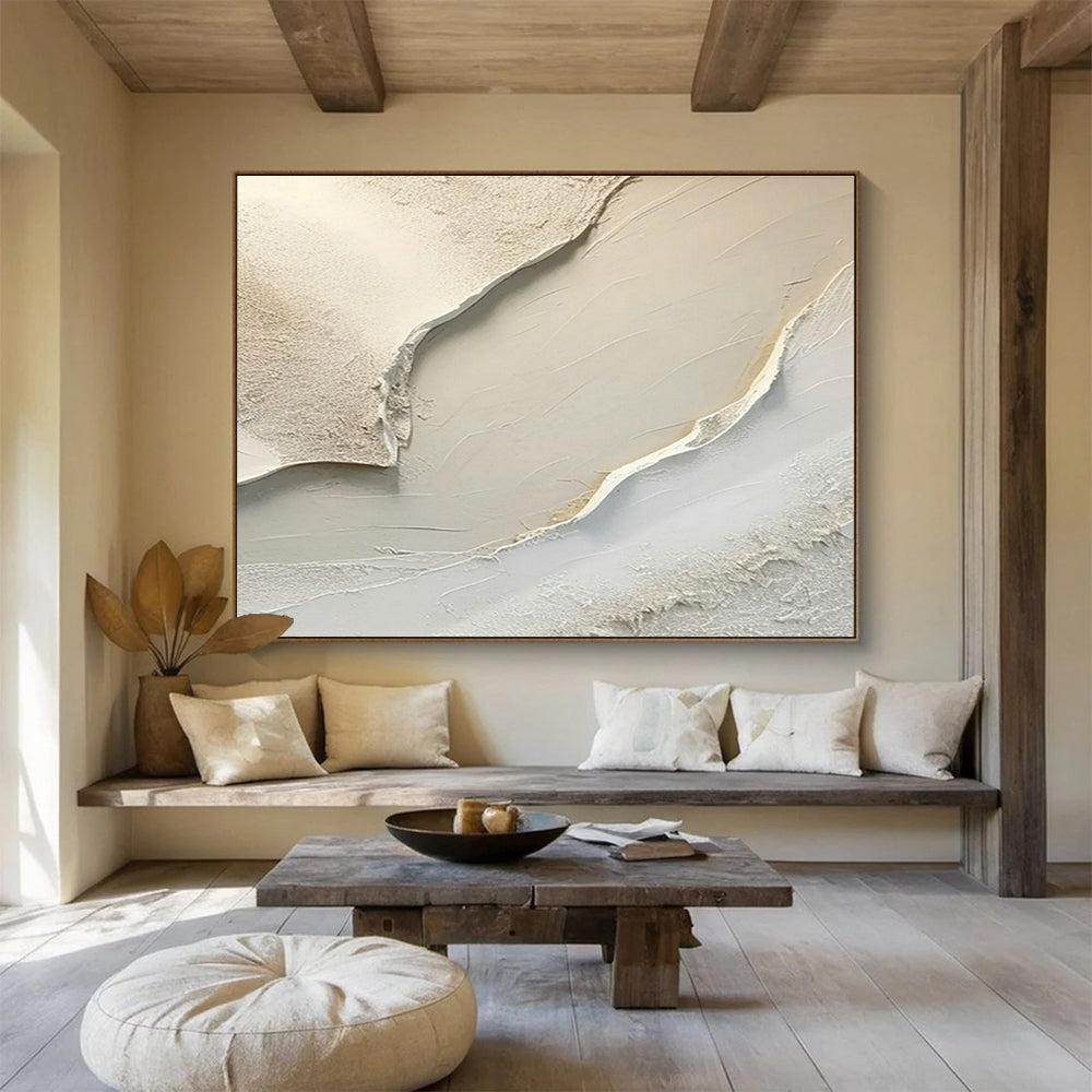 Reclaimed Wood Custom Hand-Painted Abstract Art for Eco-Friendly Spaces and Green Offices