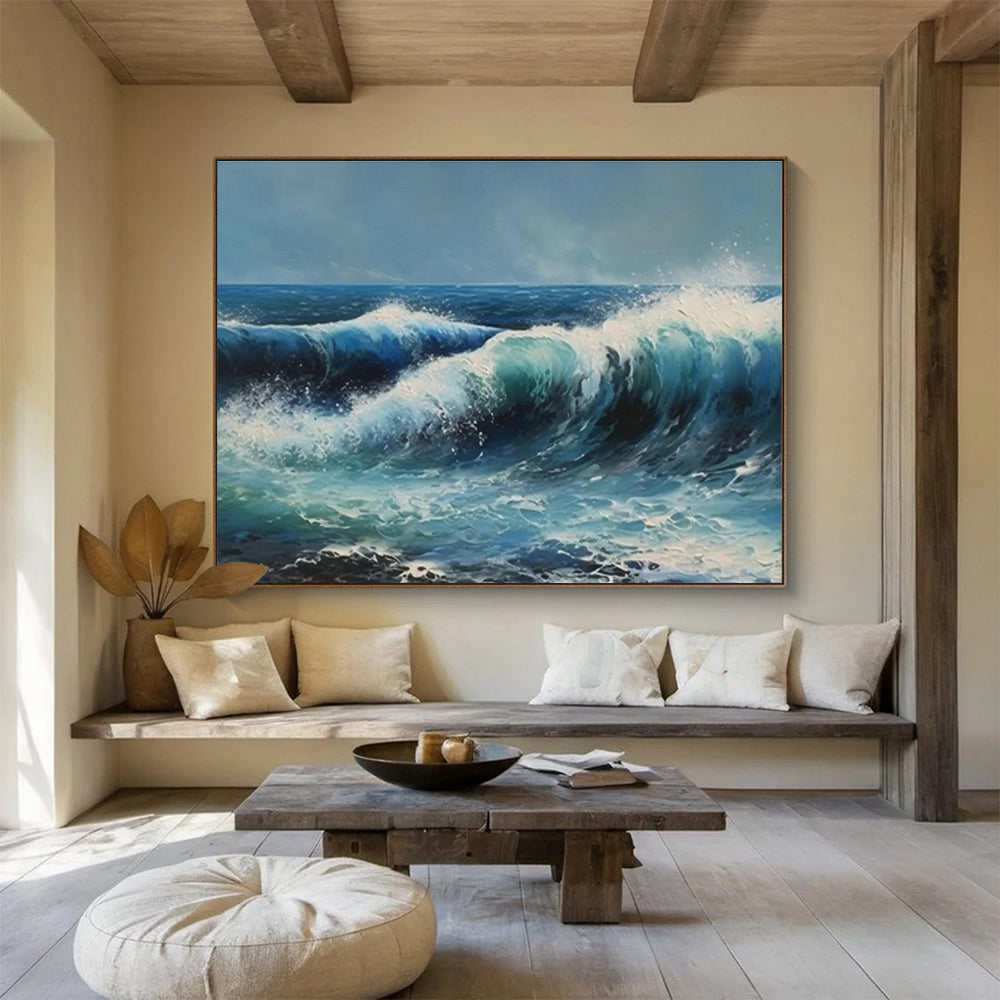 Large Custom Abstract Hand-Painted Art for Auto Showroom DLZ2708