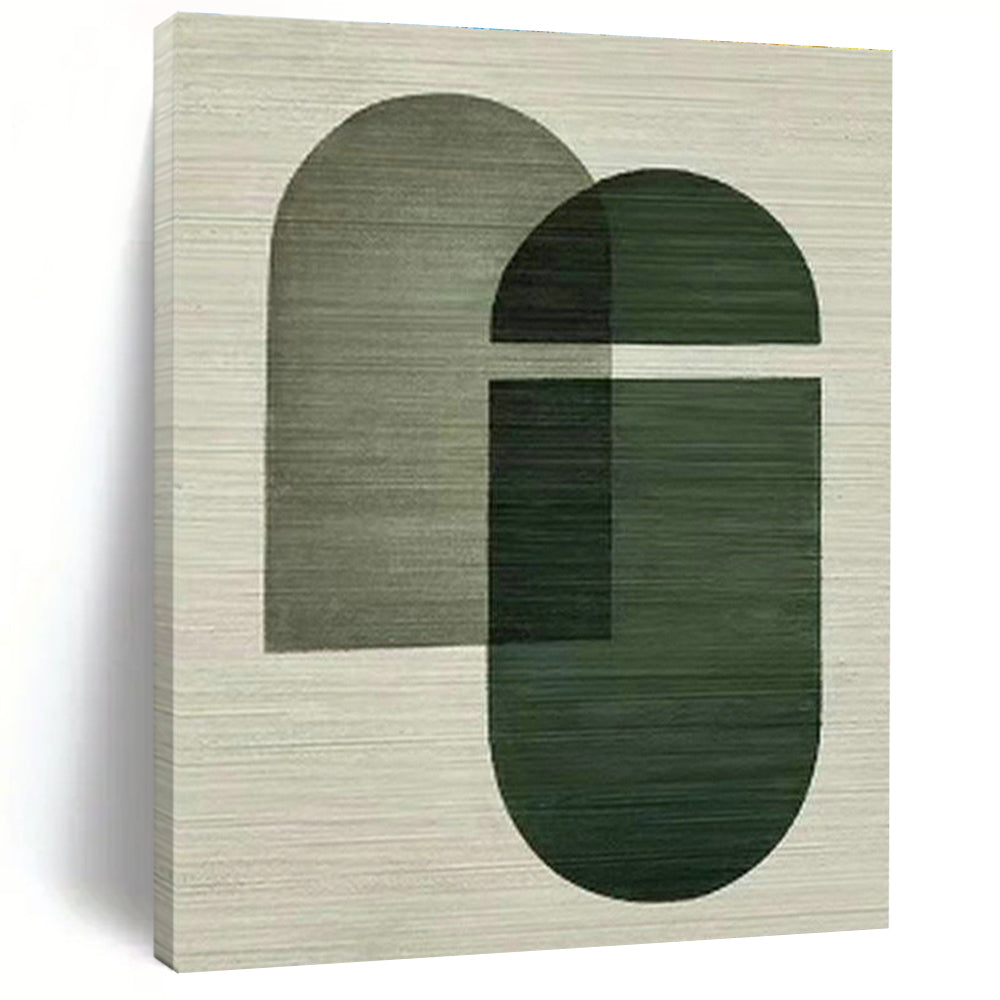 Large Custom Hand-Painted Abstract Canvas - Artistic Tranquility for Japanese Tea Gardens  DLZ0258