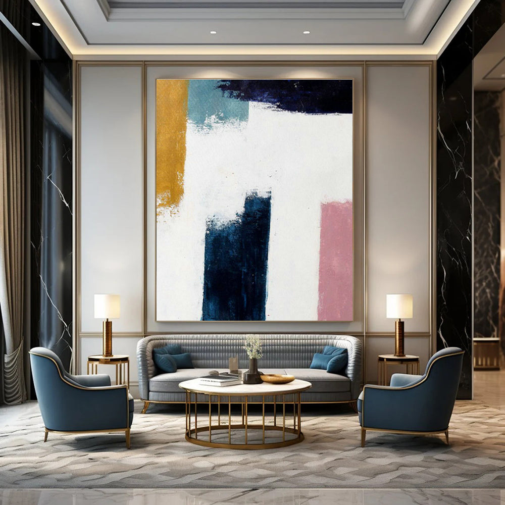 Gigantic Custom Handmade Abstract Wall Art for Feng Shui Practitioners' Studios  DLZ0037