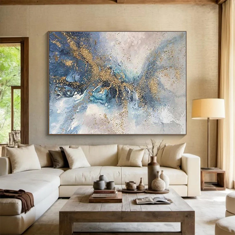 Extra Large Customizable Handmade Abstract Painting for Sunrooms DLZ3277