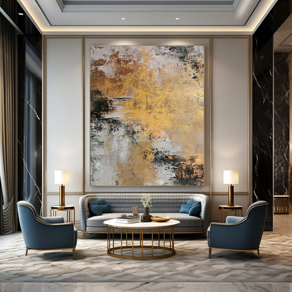 Huge Custom Hand-Painted Abstract Art for Karaoke Bars  DLZ0010