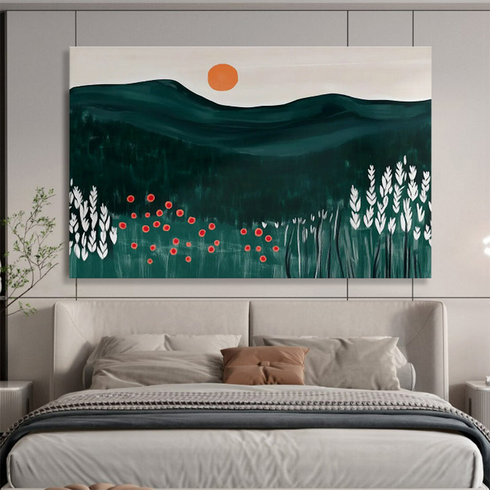 Customizable Underwater Seismic Monitoring Center Abstract Hand Painting DLZ2608