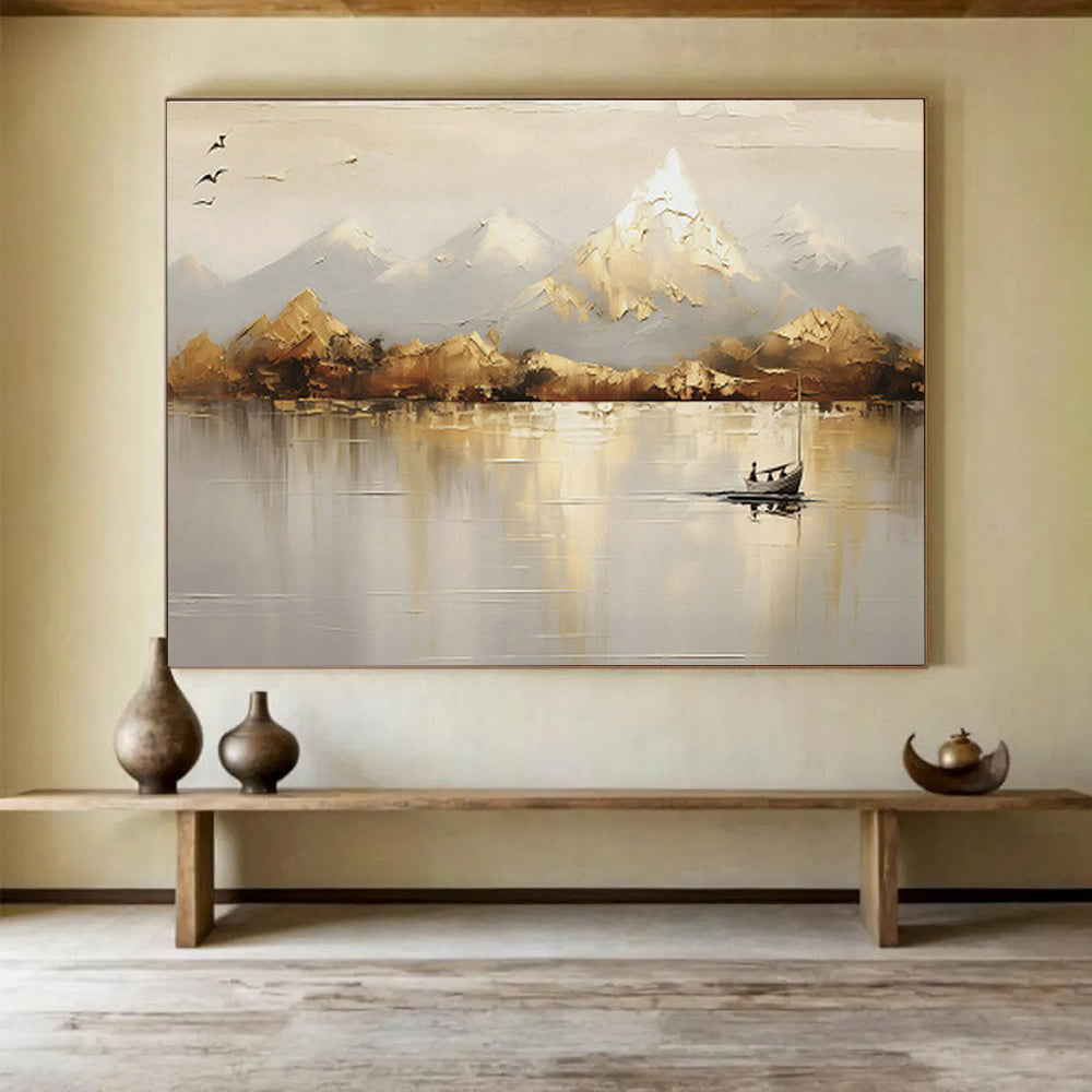 Custom-Made Vertical Factory Large Abstract Hand Painting DLZ2542