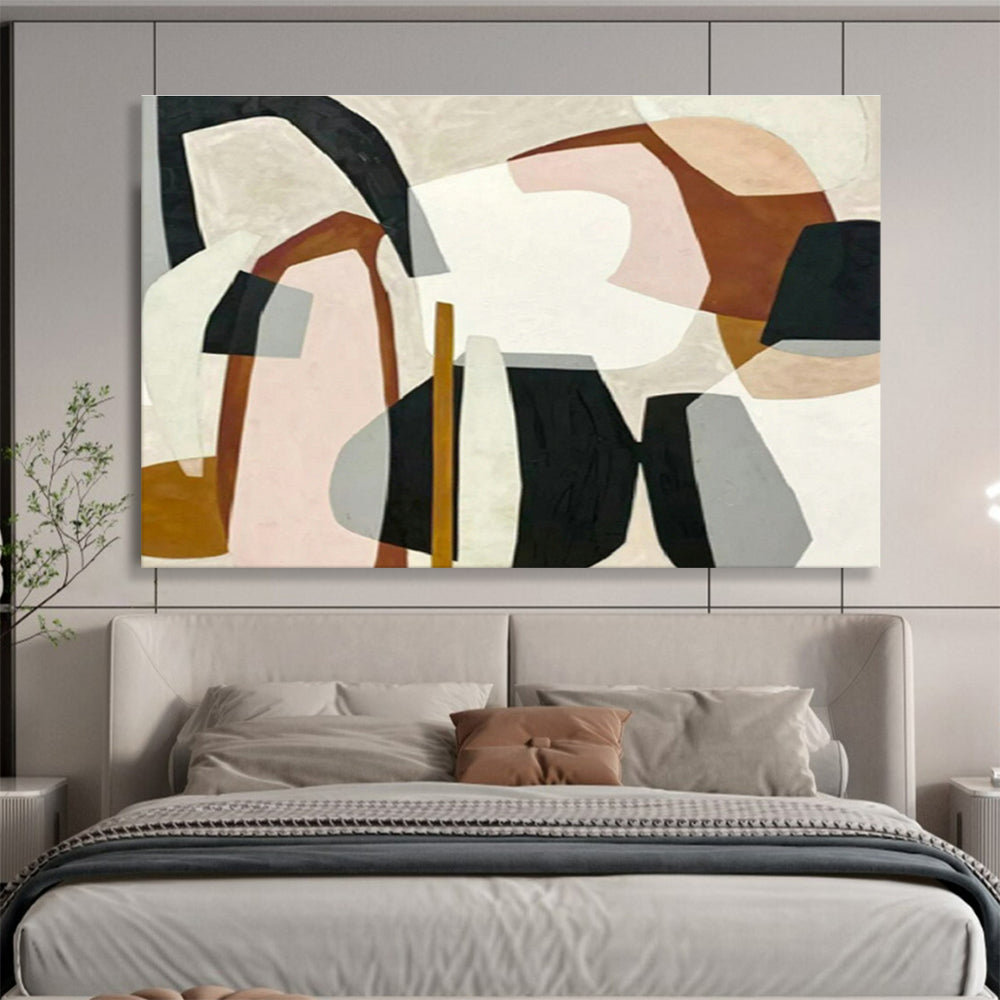Customized Large Abstract Hand Painting for Lunar Regolith Greenhouse Prototype DLZ2965