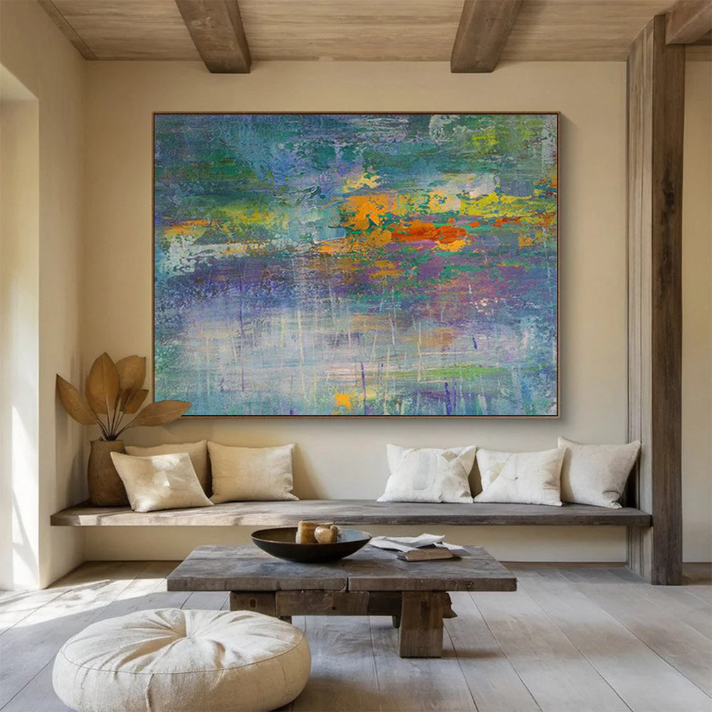 Custom-Made Fusion Energy Research Center Large Abstract Hand Painting DLZ2572