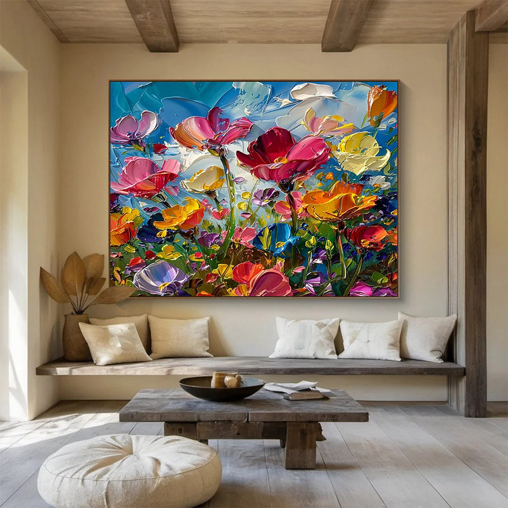 Customized Large Abstract Hand Painting for Underwater Noise Pollution Source Identification and Mitigation Project DLZ3178