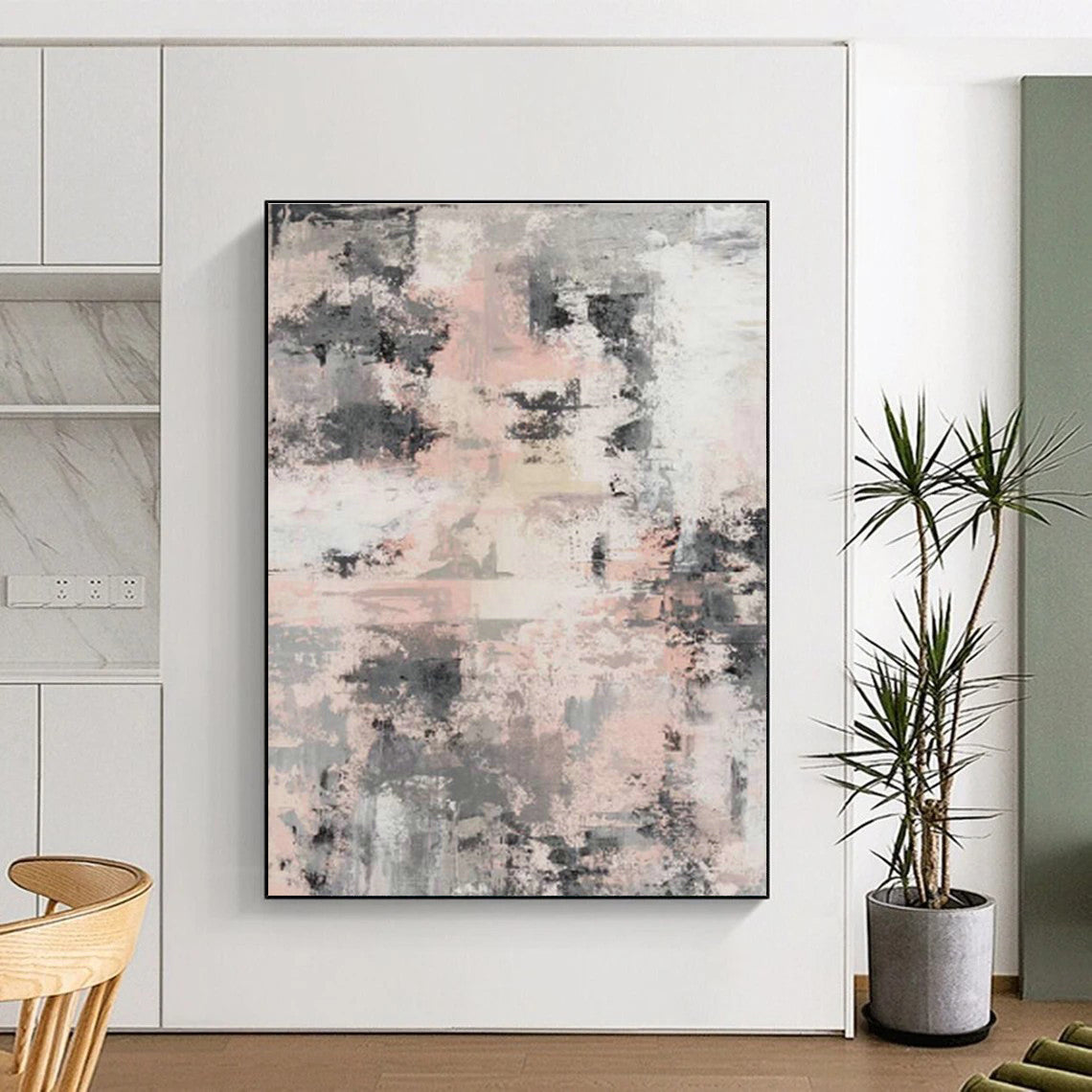 Extra Wide Custom Hand-Painted Abstract Canvas for Traditional Greek Dance Studios  DLZ0051
