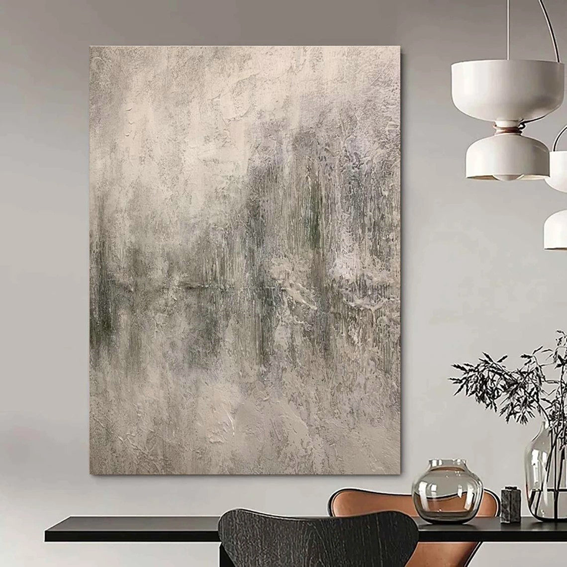 Massive Custom Hand-Painted Abstract Painting - Inviting Decor for Flower Shops  DLZ0192