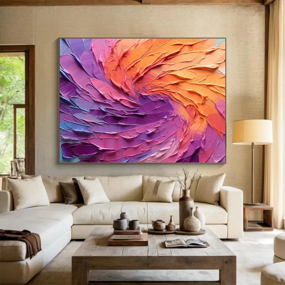 Large Custom Abstract Hand-Painted Art for Urban Vertical Farming Crop Nutrient Uptake Kinetics Research Institute DLZ3204