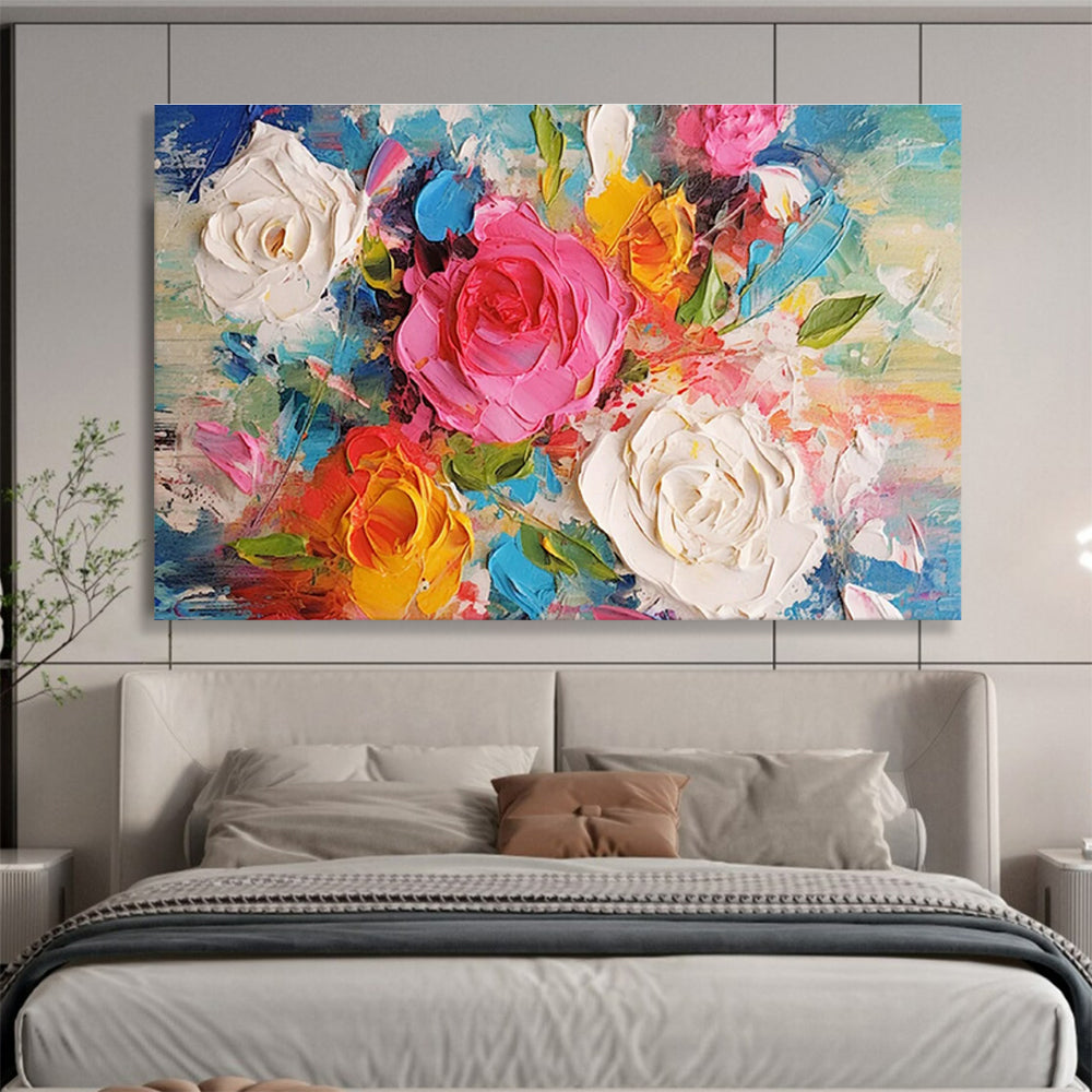 Extra Large Custom Hand-Painted Abstract Art for Event Spaces DLZ3268
