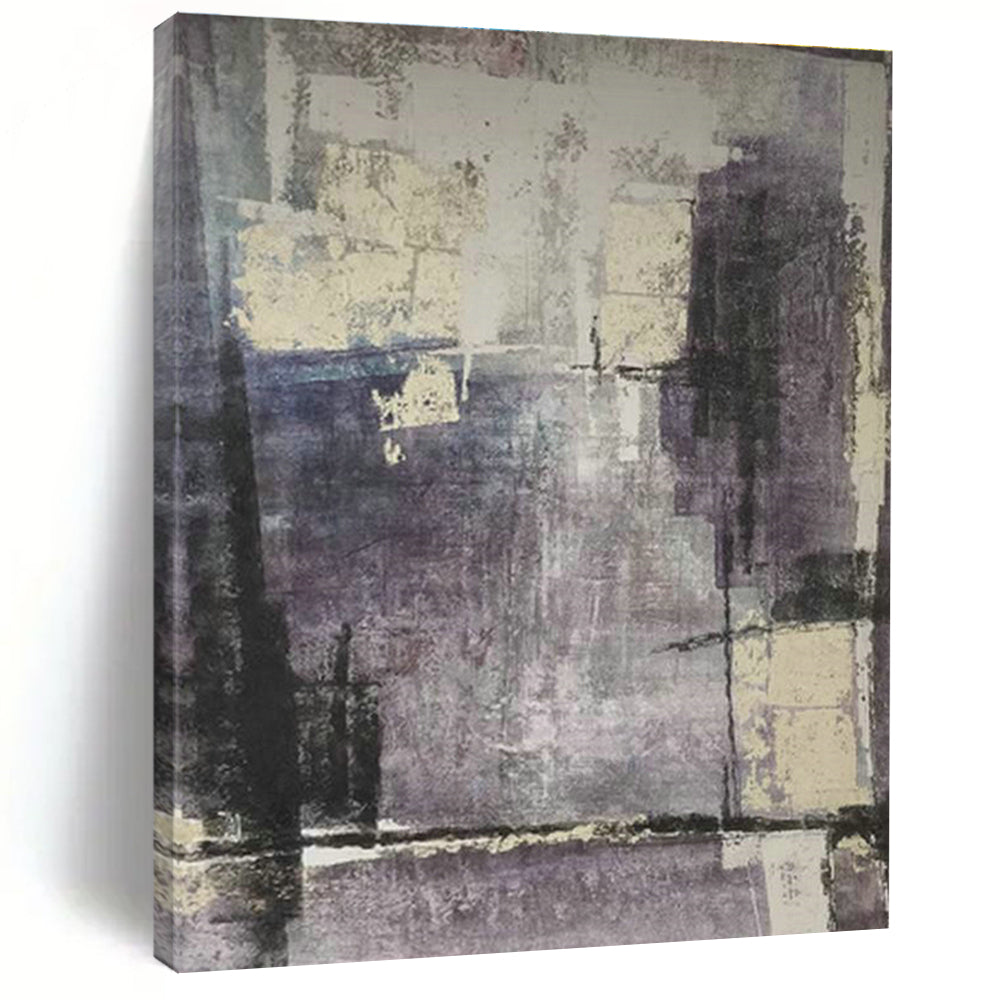 Grand Custom Hand-Painted Abstract Canvas - Inspiring Atmosphere for Coding Bootcamps  DLZ0188