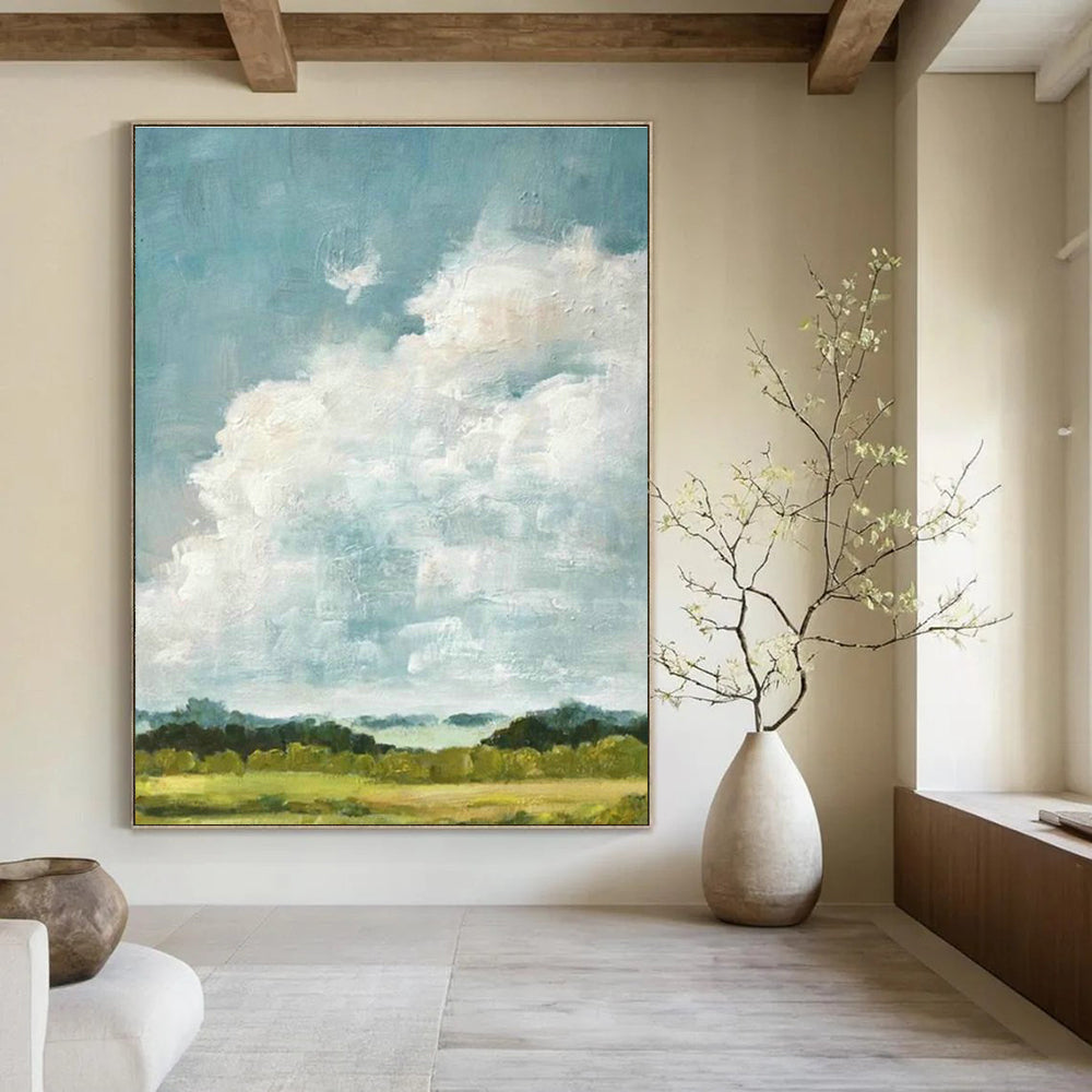 Monumental Large Custom Hand-Painted Abstract Art - Artistic Opulence for Luxury Car Showrooms  DLZ0272