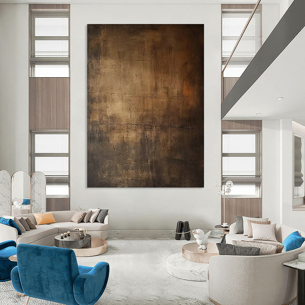Grandiose Large-Scale Custom Hand-Painted Abstract Artwork - Luxurious Decor for Private Yachts  DLZ0179