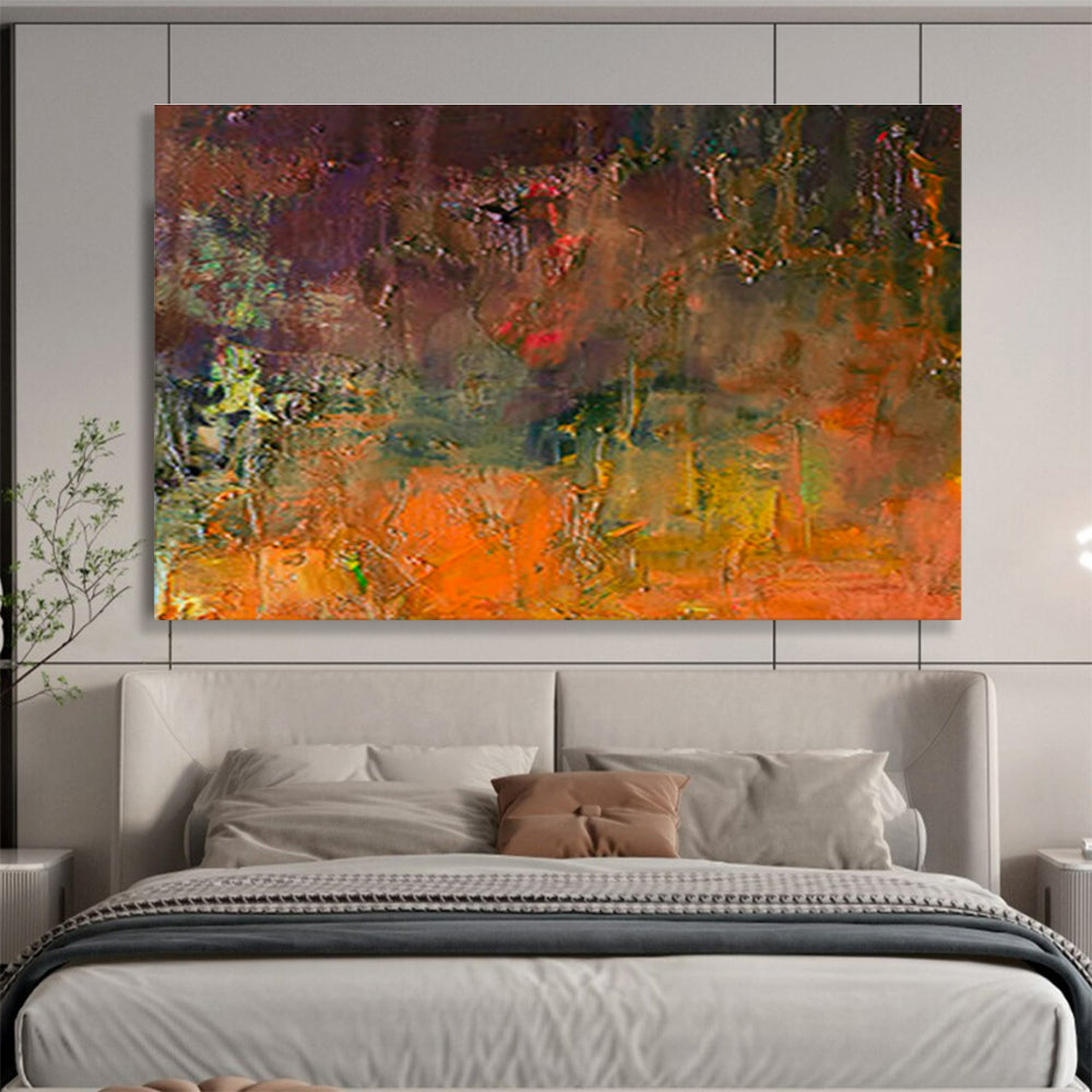 Custom Giant Abstract Hand Painting for Woodworking Shop DLZ2754