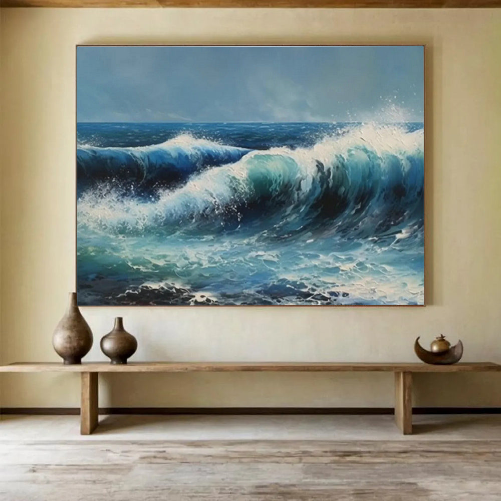 Large Custom Abstract Hand-Painted Art for Auto Showroom DLZ2708