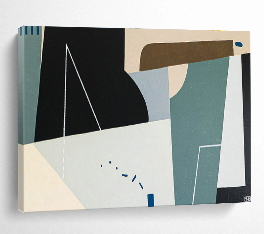 Large-Size Custom Abstract Hand Painting for Antarctic Research Drilling Station Laboratory DLZ2937