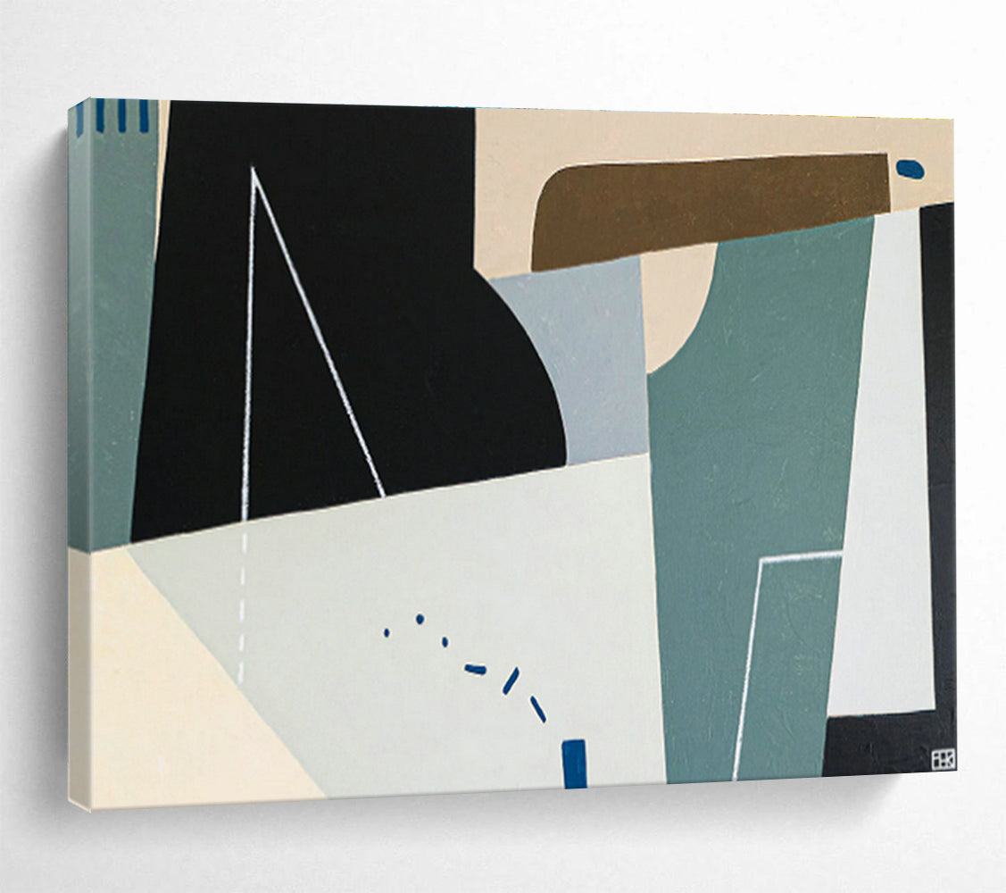 Large-Size Custom Abstract Hand Painting for Antarctic Research Drilling Station Laboratory DLZ2937