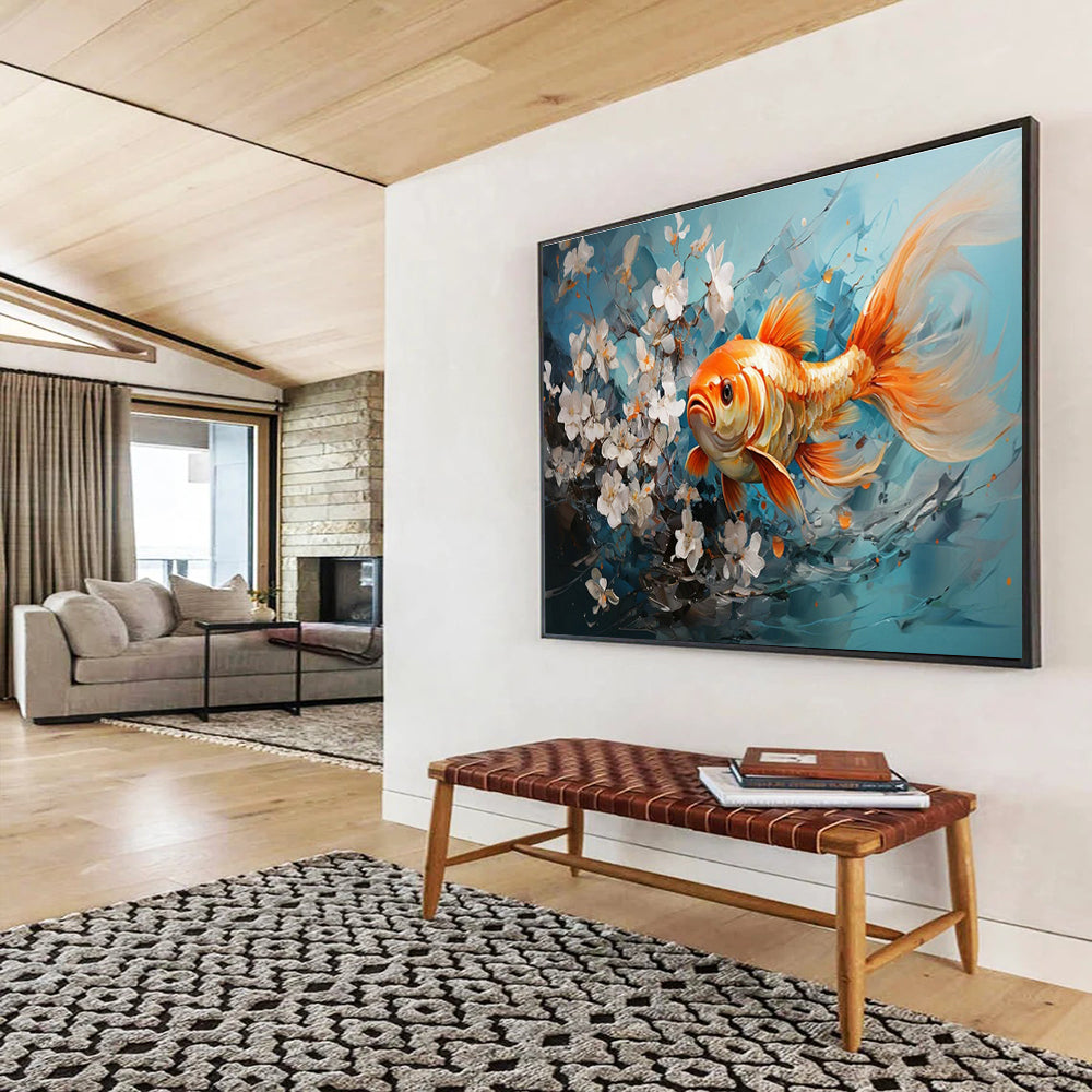 Large Custom Abstract Hand-Painted Art for Urban Vertical Farming Crop Pest Resistance Gene Editing Institute DLZ3148