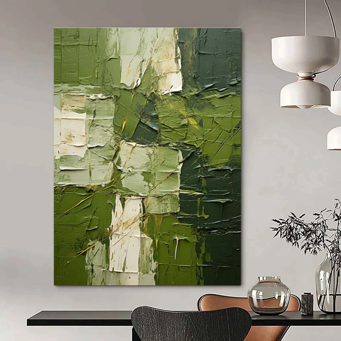 Sprawling Custom Hand-Painted Abstract Canvas - Vintage Nostalgia for Retro Arcade Game Rooms  DLZ0283